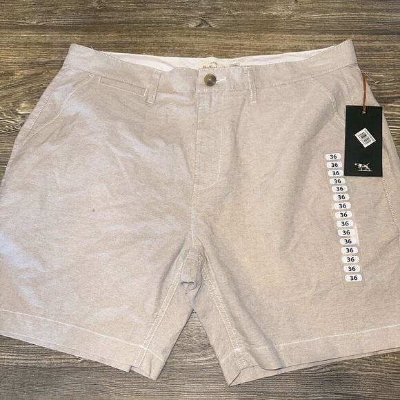 Rodd & Gunn Weatherproof Men's 7" Inseam Cotton Resort Shorts - Khaki XL 36. 4 - Picture 1 of 7